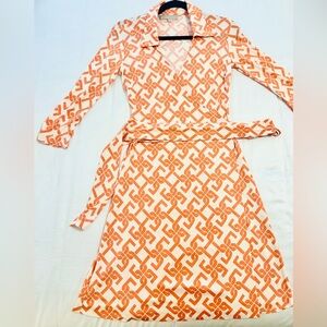 Pink Tartan Wrap Dress